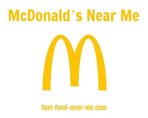 nearest mcdonald's to me|fast food near me current location.